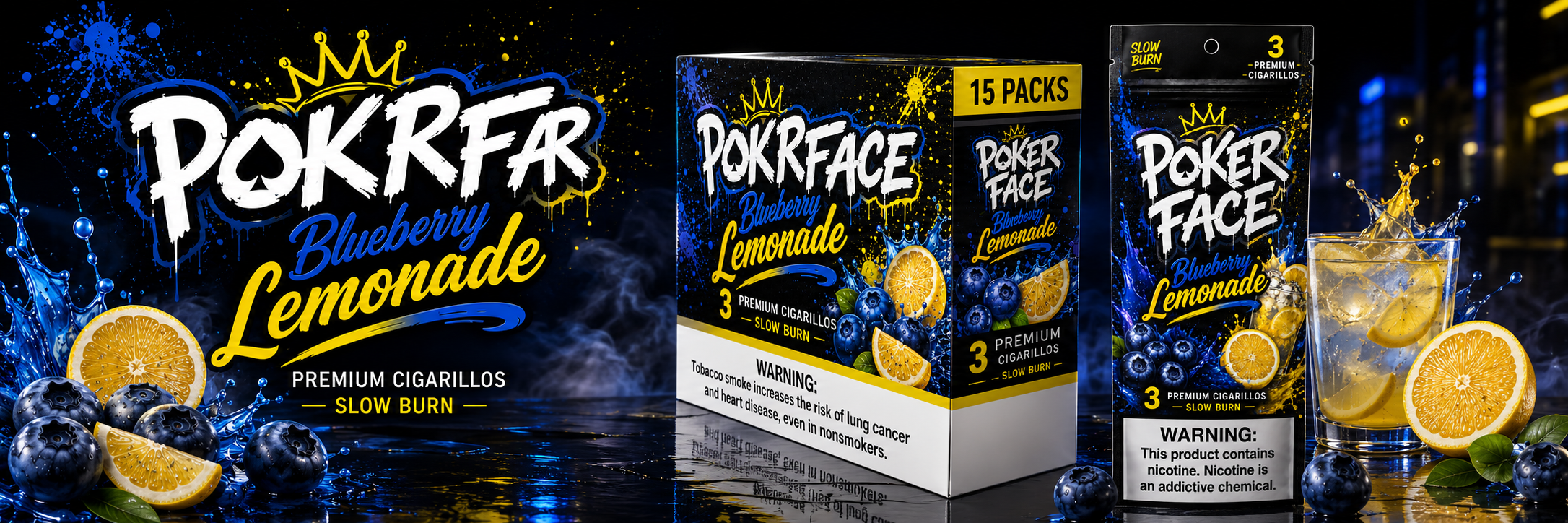 Poker Face Blueberry Lemonade flavor