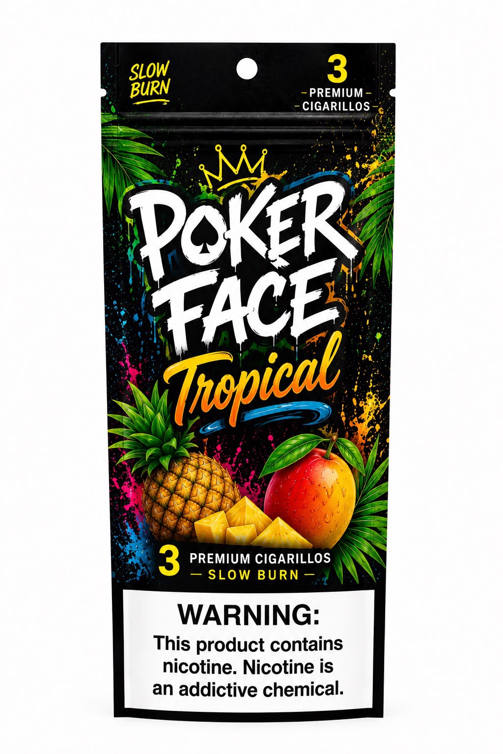 Poker Face Tropical Heat cigarillo pouch